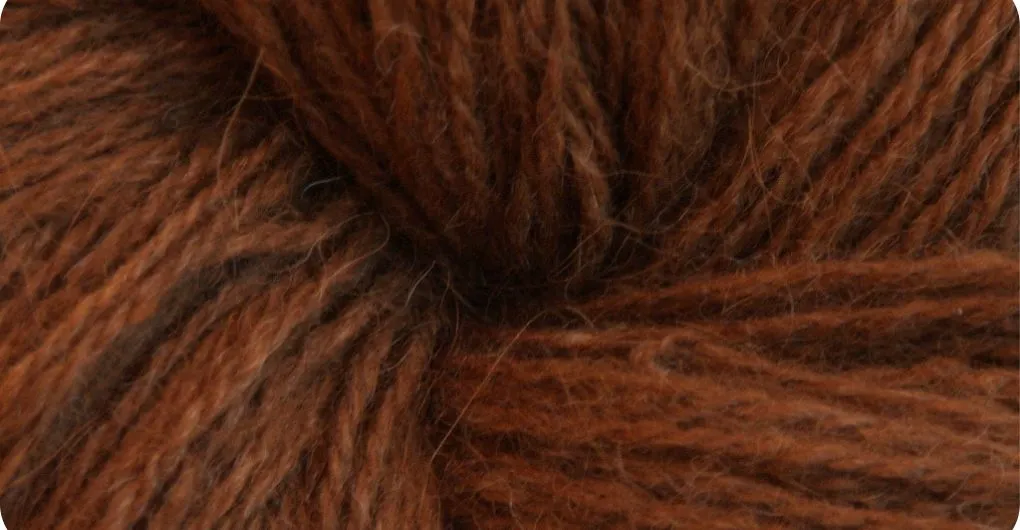 close up on llama yarn