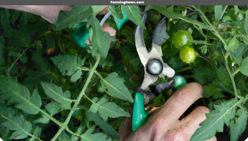 Pruning Grape Tomato Plants